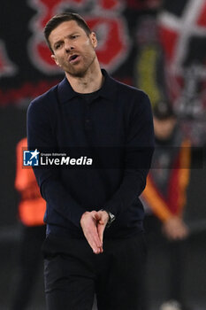 2024-05-02 - Xabi Alonso of Bayer Leverkusen during the UEFA Europa League semi-final first Leg match, between A.S. Roma vs Bayer Leverkusen at the Olympic Stadium on 2 May, 2024 in Rome, Italy. - AS ROMA VS BAYER 04 LEVERKUSEN - UEFA EUROPA LEAGUE - SOCCER