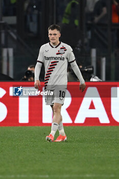 2024-05-02 - Florian Wirtz of Bayer Leverkusen celebrates after scoring the gol of 0-1 during the UEFA Europa League semi-final first Leg match, between A.S. Roma vs Bayer Leverkusen at the Olympic Stadium on 2 May, 2024 in Rome, Italy. - AS ROMA VS BAYER 04 LEVERKUSEN - UEFA EUROPA LEAGUE - SOCCER