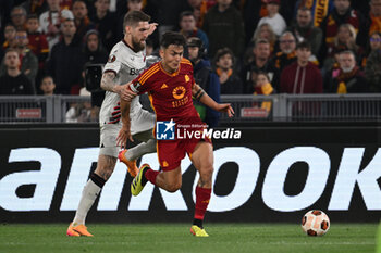 2024-05-02 - Paulo Dybala of A.S. Roma during the UEFA Europa League semi-final first Leg match, between A.S. Roma vs Bayer Leverkusen at the Olympic Stadium on 2 May, 2024 in Rome, Italy. - AS ROMA VS BAYER 04 LEVERKUSEN - UEFA EUROPA LEAGUE - SOCCER