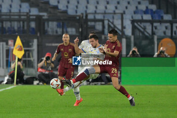 2024-10-24 - Roma’s Enzo Le Fee during the UEFA Europa League 2024-2025  football match between AS Roma and FC Dynamo Kyiv at the Olympic Stadium in Rome on October 24, 2024. - AS ROMA VS FC DYNAMO KYIV - UEFA EUROPA LEAGUE - SOCCER