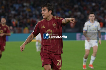 2024-10-24 - Roma’s Paulo Dybala during the UEFA Europa League 2024-2025  football match between AS Roma and FC Dynamo Kyiv at the Olympic Stadium in Rome on October 24, 2024. - AS ROMA VS FC DYNAMO KYIV - UEFA EUROPA LEAGUE - SOCCER