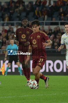 2024-10-24 - Roma’s Paulo Dybala during the UEFA Europa League 2024-2025  football match between AS Roma and FC Dynamo Kyiv at the Olympic Stadium in Rome on October 24, 2024. - AS ROMA VS FC DYNAMO KYIV - UEFA EUROPA LEAGUE - SOCCER