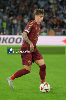 2024-10-24 - Roma’s Nicola Zalewski during the UEFA Europa League 2024-2025  football match between AS Roma and FC Dynamo Kyiv at the Olympic Stadium in Rome on October 24, 2024. - AS ROMA VS FC DYNAMO KYIV - UEFA EUROPA LEAGUE - SOCCER