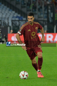 2024-10-24 - Roma’s Zeki Celik during the UEFA Europa League 2024-2025  football match between AS Roma and FC Dynamo Kyiv at the Olympic Stadium in Rome on October 24, 2024. - AS ROMA VS FC DYNAMO KYIV - UEFA EUROPA LEAGUE - SOCCER