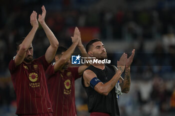 2024-10-24 - Roma’s Lorenzo Pellegrini during the UEFA Europa League 2024-2025  football match between AS Roma and FC Dynamo Kyiv at the Olympic Stadium in Rome on October 24, 2024. - AS ROMA VS FC DYNAMO KYIV - UEFA EUROPA LEAGUE - SOCCER