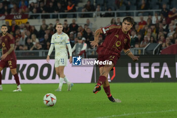 2024-10-24 - Roma’s Paulo Dybala during the UEFA Europa League 2024-2025  football match between AS Roma and FC Dynamo Kyiv at the Olympic Stadium in Rome on October 24, 2024. - AS ROMA VS FC DYNAMO KYIV - UEFA EUROPA LEAGUE - SOCCER