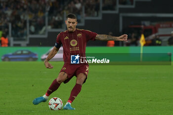 2024-10-24 - Roma’s Lorenzo Pellegrini during the UEFA Europa League 2024-2025  football match between AS Roma and FC Dynamo Kyiv at the Olympic Stadium in Rome on October 24, 2024. - AS ROMA VS FC DYNAMO KYIV - UEFA EUROPA LEAGUE - SOCCER