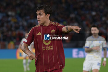 2024-10-24 - Roma’s Paulo Dybala during the UEFA Europa League 2024-2025  football match between AS Roma and FC Dynamo Kyiv at the Olympic Stadium in Rome on October 24, 2024. - AS ROMA VS FC DYNAMO KYIV - UEFA EUROPA LEAGUE - SOCCER