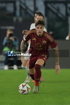 2024-10-24 - Roma’s Nicola Zalewski during the UEFA Europa League 2024-2025  football match between AS Roma and FC Dynamo Kyiv at the Olympic Stadium in Rome on October 24, 2024. - AS ROMA VS FC DYNAMO KYIV - UEFA EUROPA LEAGUE - SOCCER