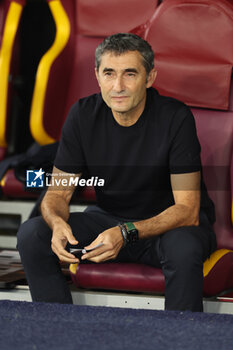 2024-09-26 - Rome, Italy 26.9.2024: Ernesto Valverde coach of Athletic Bilbao during the UEFA Europa League 2024-2025 day 1, football match between AS Roma vs Athletic Bilbao Club at Olympic Stadium in Rome. - AS ROMA VS ATHLETIC BILBAO - UEFA EUROPA LEAGUE - SOCCER