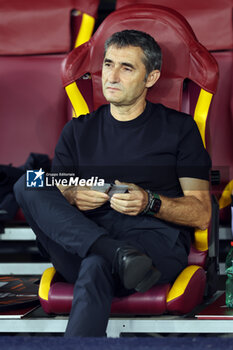 2024-09-26 - Rome, Italy 26.9.2024: Ernesto Valverde coach of Athletic Bilbao during the UEFA Europa League 2024-2025 day 1, football match between AS Roma vs Athletic Bilbao Club at Olympic Stadium in Rome. - AS ROMA VS ATHLETIC BILBAO - UEFA EUROPA LEAGUE - SOCCER