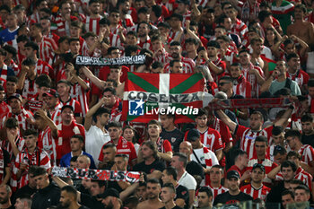 2024-09-26 - Rome, Italy 26.9.2024: Athletic supporters during the UEFA Europa League 2024-2025 day 1, football match between AS Roma vs Athletic Club Bilbao at Olympic Stadium in Rome. - AS ROMA VS ATHLETIC BILBAO - UEFA EUROPA LEAGUE - SOCCER