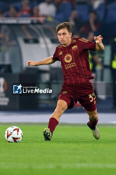 2024-09-26 - Rome, Italy 26.9.2024: Tommaso Baldanzi of Roma during the UEFA Europa League 2024-2025 day 1, football match between AS Roma vs Athletic Club Bilbao at Olympic Stadium in Rome. - AS ROMA VS ATHLETIC BILBAO - UEFA EUROPA LEAGUE - SOCCER