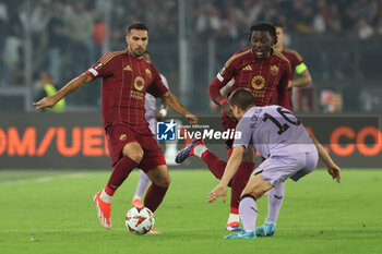 2024-09-26 - Rome, Italy 26.9.2024: Zeki Celik of Roma during the UEFA Europa League 2024-2025 day 1, football match between AS Roma vs Athletic Club Bilbao at Olympic Stadium in Rome. - AS ROMA VS ATHLETIC BILBAO - UEFA EUROPA LEAGUE - SOCCER