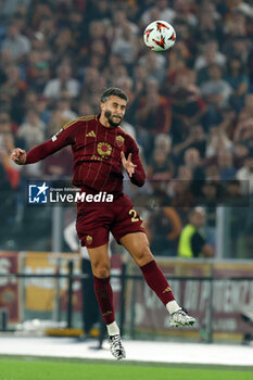 2024-09-26 - Rome, Italy 26.9.2024: Mario Hermoso of Roma during the UEFA Europa League 2024-2025 day 1, football match between AS Roma vs Athletic Club Bilbao at Olympic Stadium in Rome. - AS ROMA VS ATHLETIC BILBAO - UEFA EUROPA LEAGUE - SOCCER