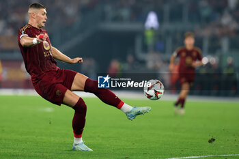 2024-09-26 - Rome, Italy 26.9.2024: Artem Dovbyk of Roma during the UEFA Europa League 2024-2025 day 1, football match between AS Roma vs Athletic Club Bilbao at Olympic Stadium in Rome. - AS ROMA VS ATHLETIC BILBAO - UEFA EUROPA LEAGUE - SOCCER