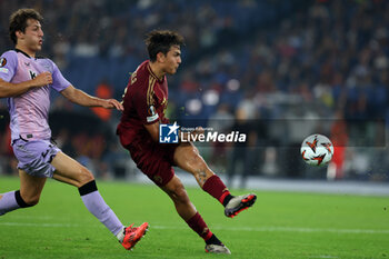 2024-09-26 - Rome, Italy 26.9.2024: Unai Gomez of Athletic Bilbao, Paulo Dybala of Roma during the UEFA Europa League 2024-2025 day 1, football match between AS Roma vs Athletic Club Bilbao at Olympic Stadium in Rome. - AS ROMA VS ATHLETIC BILBAO - UEFA EUROPA LEAGUE - SOCCER