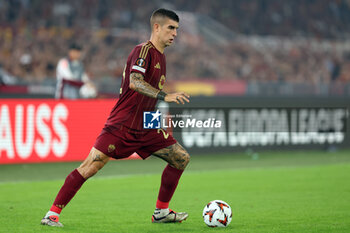 2024-09-26 - Rome, Italy 26.9.2024: Gianluca Mancini of Roma during the UEFA Europa League 2024-2025 day 1, football match between AS Roma vs Athletic Club Bilbao at Olympic Stadium in Rome. - AS ROMA VS ATHLETIC BILBAO - UEFA EUROPA LEAGUE - SOCCER