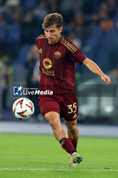 2024-09-26 - Rome, Italy 26.9.2024: Tommaso Baldanzi of Roma during the UEFA Europa League 2024-2025 day 1, football match between AS Roma vs Athletic Club Bilbao at Olympic Stadium in Rome. - AS ROMA VS ATHLETIC BILBAO - UEFA EUROPA LEAGUE - SOCCER