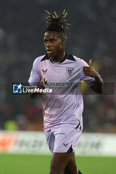 2024-09-26 - Rome, Italy 26.9.2024: Nico Williams of Athletic Bilbao during the UEFA Europa League 2024-2025 day 1, football match between AS Roma vs Athletic Club Bilbao at Olympic Stadium in Rome. - AS ROMA VS ATHLETIC BILBAO - UEFA EUROPA LEAGUE - SOCCER