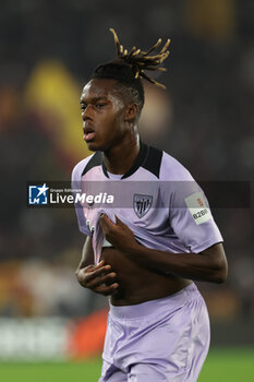 2024-09-26 - Rome, Italy 26.9.2024: Nico Williams of Athletic Bilbao during the UEFA Europa League 2024-2025 day 1, football match between AS Roma vs Athletic Club Bilbao at Olympic Stadium in Rome. - AS ROMA VS ATHLETIC BILBAO - UEFA EUROPA LEAGUE - SOCCER