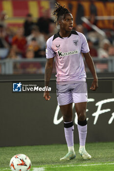 2024-09-26 - Rome, Italy 26.9.2024: Nico Williams of Athletic Bilbao during the UEFA Europa League 2024-2025 day 1, football match between AS Roma vs Athletic Club Bilbao at Olympic Stadium in Rome. - AS ROMA VS ATHLETIC BILBAO - UEFA EUROPA LEAGUE - SOCCER