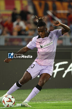 2024-09-26 - Rome, Italy 26.9.2024: Nico Williams of Athletic Bilbao during the UEFA Europa League 2024-2025 day 1, football match between AS Roma vs Athletic Club Bilbao at Olympic Stadium in Rome. - AS ROMA VS ATHLETIC BILBAO - UEFA EUROPA LEAGUE - SOCCER