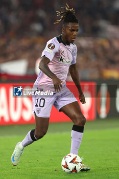 2024-09-26 - Rome, Italy 26.9.2024: Nico Williams of Athletic Bilbao during the UEFA Europa League 2024-2025 day 1, football match between AS Roma vs Athletic Club Bilbao at Olympic Stadium in Rome. - AS ROMA VS ATHLETIC BILBAO - UEFA EUROPA LEAGUE - SOCCER