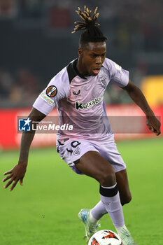 2024-09-26 - Rome, Italy 26.9.2024: Nico Williams of Athletic Bilbao during the UEFA Europa League 2024-2025 day 1, football match between AS Roma vs Athletic Club Bilbao at Olympic Stadium in Rome. - AS ROMA VS ATHLETIC BILBAO - UEFA EUROPA LEAGUE - SOCCER