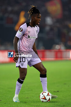 2024-09-26 - Rome, Italy 26.9.2024: Nico Williams of Athletic Bilbao during the UEFA Europa League 2024-2025 day 1, football match between AS Roma vs Athletic Club Bilbao at Olympic Stadium in Rome. - AS ROMA VS ATHLETIC BILBAO - UEFA EUROPA LEAGUE - SOCCER