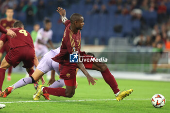 2024-09-26 - Rome, Italy 26.9.2024: Evan Ndicka of Roma during the UEFA Europa League 2024-2025 day 1, football match between AS Roma vs Athletic Club Bilbao at Olympic Stadium in Rome. - AS ROMA VS ATHLETIC BILBAO - UEFA EUROPA LEAGUE - SOCCER