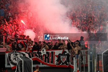 2024-09-26 - Rome, Italy 26.9.2024: Supporters Athletic Club during the UEFA Europa League 2024-2025 day 1, football match between AS Roma vs Athletic Club Bilbao at Olympic Stadium in Rome. - AS ROMA VS ATHLETIC BILBAO - UEFA EUROPA LEAGUE - SOCCER