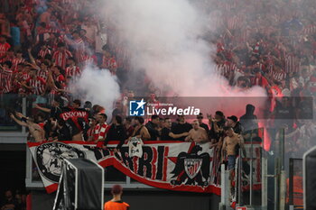 2024-09-26 - Rome, Italy 26.9.2024: Supporters Athletic Club during the UEFA Europa League 2024-2025 day 1, football match between AS Roma vs Athletic Club Bilbao at Olympic Stadium in Rome. - AS ROMA VS ATHLETIC BILBAO - UEFA EUROPA LEAGUE - SOCCER