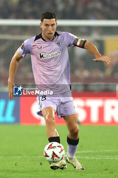 2024-09-26 - Rome, Italy 26.9.2024: De Marcos of Athletic Bilbao during the UEFA Europa League 2024-2025 day 1, football match between AS Roma vs Athletic Club Bilbao at Olympic Stadium in Rome. - AS ROMA VS ATHLETIC BILBAO - UEFA EUROPA LEAGUE - SOCCER