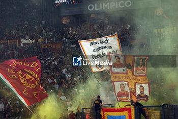 2024-09-26 - Rome, Italy 26.9.2024: As Roma supporters during the UEFA Europa League 2024-2025 day 1, football match between AS Roma vs Athletic Club Bilbao at Olympic Stadium in Rome. - AS ROMA VS ATHLETIC BILBAO - UEFA EUROPA LEAGUE - SOCCER