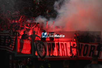 2024-09-26 - Rome, Italy 26.9.2024: Athletic Club supporters during UEFA Europa League 2024-2025 day 1, football match between AS Roma vs Athletic Club Bilbao at Olympic Stadium in Rome. - AS ROMA VS ATHLETIC BILBAO - UEFA EUROPA LEAGUE - SOCCER