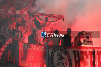 2024-09-26 - Rome, Italy 26.9.2024: Athletic Club supporters during UEFA Europa League 2024-2025 day 1, football match between AS Roma vs Athletic Club Bilbao at Olympic Stadium in Rome. - AS ROMA VS ATHLETIC BILBAO - UEFA EUROPA LEAGUE - SOCCER