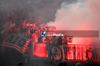 2024-09-26 - Rome, Italy 26.9.2024: Athletic Club supporters during UEFA Europa League 2024-2025 day 1, football match between AS Roma vs Athletic Club Bilbao at Olympic Stadium in Rome. - AS ROMA VS ATHLETIC BILBAO - UEFA EUROPA LEAGUE - SOCCER