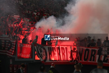 2024-09-26 - Rome, Italy 26.9.2024: Athletic Club supporters during UEFA Europa League 2024-2025 day 1, football match between AS Roma vs Athletic Club Bilbao at Olympic Stadium in Rome. - AS ROMA VS ATHLETIC BILBAO - UEFA EUROPA LEAGUE - SOCCER