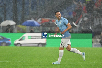 2024-10-03 - Pedro of S.S. Lazio celebrates after scoring the gol of 1-0 during the UEFA Europa League 2024/25 League Phase MD2 match between S.S. Lazio and O.G.C. Nice at Olympic Stadium on October 3, 2024 in Rome, Italy. - SS LAZIO VS OGC NICE - UEFA EUROPA LEAGUE - SOCCER