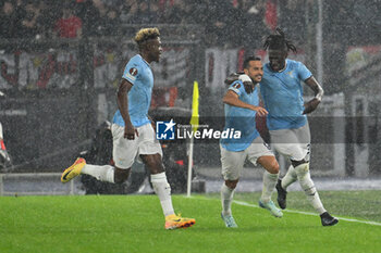 2024-10-03 - Pedro of S.S. Lazio celebrates after scoring the gol of 1-0 during the UEFA Europa League 2024/25 League Phase MD2 match between S.S. Lazio and O.G.C. Nice at Olympic Stadium on October 3, 2024 in Rome, Italy. - SS LAZIO VS OGC NICE - UEFA EUROPA LEAGUE - SOCCER