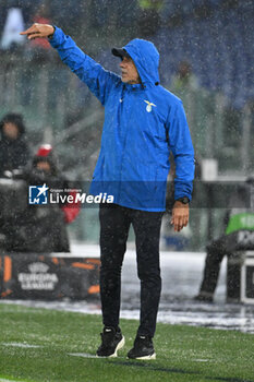 2024-10-03 - Marco Baroni coach of S.S. Lazio during the UEFA Europa League 2024/25 League Phase MD2 match between S.S. Lazio and O.G.C. Nice at Olympic Stadium on October 3, 2024 in Rome, Italy. - SS LAZIO VS OGC NICE - UEFA EUROPA LEAGUE - SOCCER