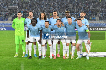 2024-10-03 - S.S. Lazio players are posing for a team photo during the UEFA Europa League 2024/25 League Phase MD2 match between S.S. Lazio and O.G.C. Nice at Olympic Stadium on October 3, 2024 in Rome, Italy. - SS LAZIO VS OGC NICE - UEFA EUROPA LEAGUE - SOCCER