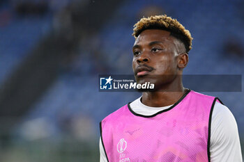 2024-10-03 - Fisayo Dele-Bashiru of S.S. Lazio during the UEFA Europa League 2024/25 League Phase MD2 match between S.S. Lazio and O.G.C. Nice at Olympic Stadium on October 3, 2024 in Rome, Italy. - SS LAZIO VS OGC NICE - UEFA EUROPA LEAGUE - SOCCER