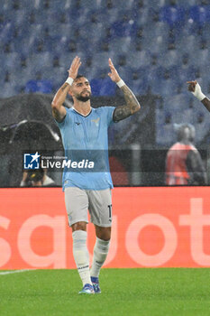 2024-10-03 - Valentin Castellanos of S.S. Lazio celebrates after scoring the gol of 2-0 during the UEFA Europa League 2024/25 League Phase MD2 match between S.S. Lazio and O.G.C. Nice at Olympic Stadium on October 3, 2024 in Rome, Italy. - SS LAZIO VS OGC NICE - UEFA EUROPA LEAGUE - SOCCER