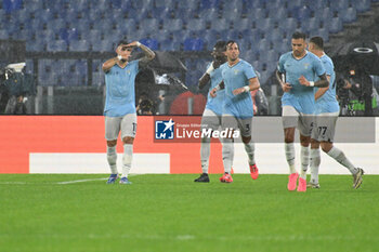 2024-10-03 - Valentin Castellanos of S.S. Lazio celebrates after scoring the gol of 2-0 during the UEFA Europa League 2024/25 League Phase MD2 match between S.S. Lazio and O.G.C. Nice at Olympic Stadium on October 3, 2024 in Rome, Italy. - SS LAZIO VS OGC NICE - UEFA EUROPA LEAGUE - SOCCER