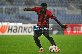 2024-10-03 - Jeremie Boga of O.G.C. Nice in action during the UEFA Europa League 2024/25 League Phase MD2 match between S.S. Lazio and O.G.C. Nice at Olympic Stadium on October 3, 2024 in Rome, Italy. - SS LAZIO VS OGC NICE - UEFA EUROPA LEAGUE - SOCCER