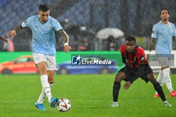 2024-10-03 - Matias Vecino of S.S. Lazio in action during the UEFA Europa League 2024/25 League Phase MD2 match between S.S. Lazio and O.G.C. Nice at Olympic Stadium on October 3, 2024 in Rome, Italy. - SS LAZIO VS OGC NICE - UEFA EUROPA LEAGUE - SOCCER