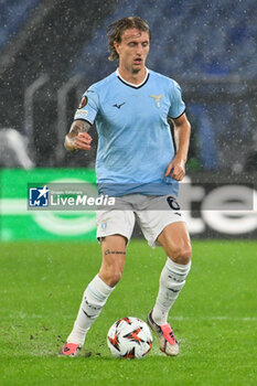 2024-10-03 - Nicolo Rovella of S.S. Lazio in action during the UEFA Europa League 2024/25 League Phase MD2 match between S.S. Lazio and O.G.C. Nice at Olympic Stadium on October 3, 2024 in Rome, Italy. - SS LAZIO VS OGC NICE - UEFA EUROPA LEAGUE - SOCCER