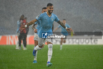 2024-10-03 - Valentin Castellanos of S.S. Lazio celebrates after scoring the gol of 3-1 during the UEFA Europa League 2024/25 League Phase MD2 match between S.S. Lazio and O.G.C. Nice at Olympic Stadium on October 3, 2024 in Rome, Italy. - SS LAZIO VS OGC NICE - UEFA EUROPA LEAGUE - SOCCER